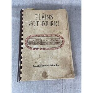 Plains Pot Pourri Jr Woman's Club 1976 Cookbook Jimmy Carter Family
